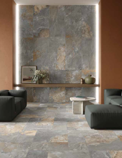 Ceramica Euro Flyzone Grey TERRAE Accent Wall